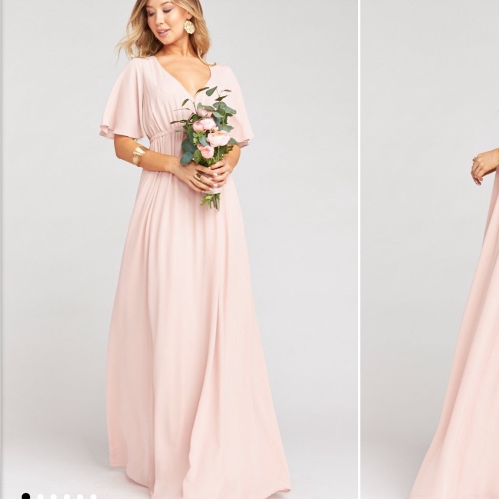 Show me your mumu Emily Empire dusty blush crisp